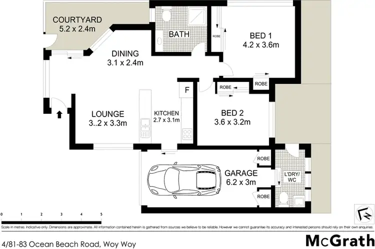 Floorplan of Homely villa listing, 4/81-83 Ocean Beach Road, Woy Woy NSW 2256