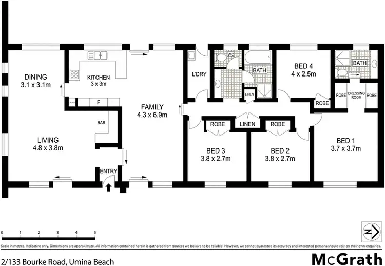 Floorplan of Homely house listing, 2/133 Bourke Road, Umina Beach NSW 2257