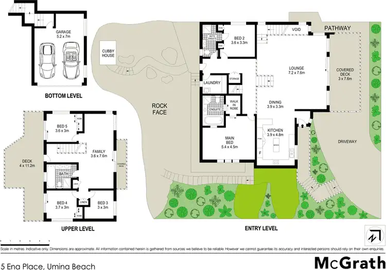 Floorplan of Homely house listing, 5 Ena Place, Umina Beach NSW 2257