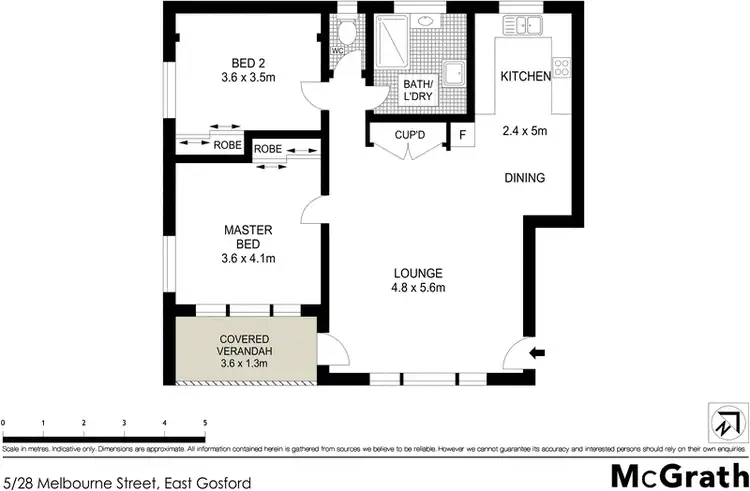 Floorplan of Homely apartment listing, 5/28 Melbourne Street, East Gosford NSW 2250