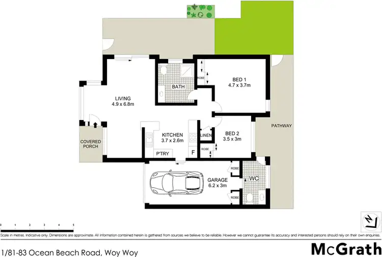 Floorplan of Homely villa listing, 1/81 Ocean Beach Road, Woy Woy NSW 2256
