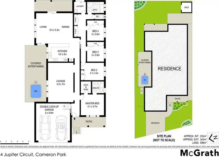 Floorplan of Homely house listing, 4 Jupiter Circuit, Cameron Park NSW 2285