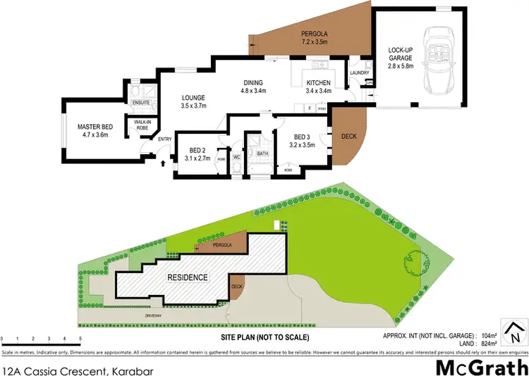 Floorplan of Homely house listing, 12A Cassia Crescent, Karabar NSW 2620