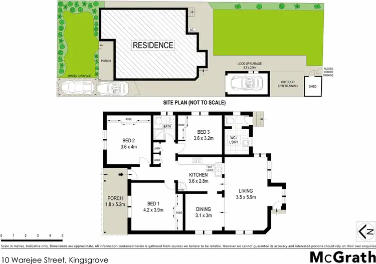 Floorplan of Homely house listing, 10 Warejee Street, Kingsgrove NSW 2208
