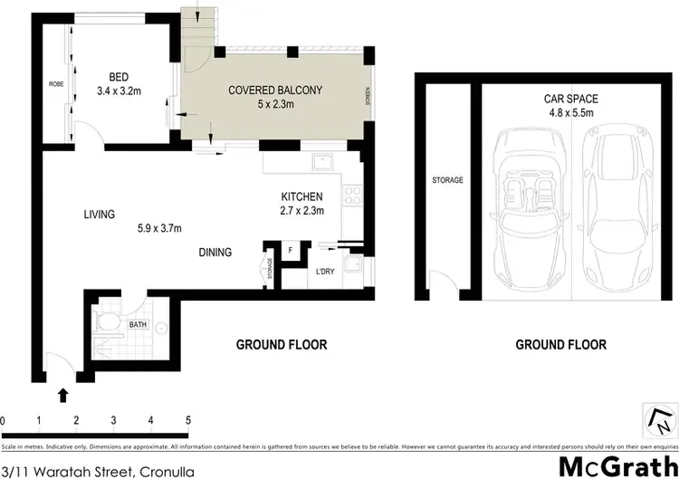 Floorplan of Homely apartment listing, 3/11 Waratah Street, Cronulla NSW 2230