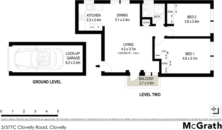 Floorplan of Homely apartment listing, 3/377C Clovelly Road, Clovelly NSW 2031