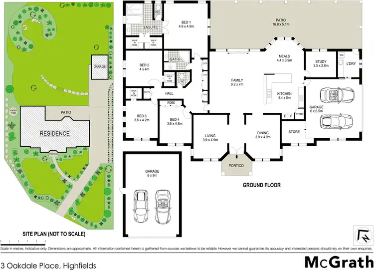 Floorplan of Homely house listing, 3 Oakdale Place, Highfields QLD 4352