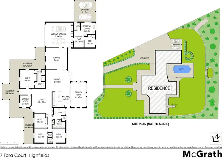 Floorplan of Homely house listing, 7 Tara Court, Highfields QLD 4352
