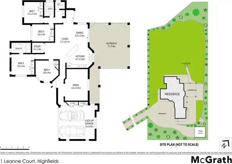 Floorplan of Homely house listing, 1 Leanne Court, Highfields QLD 4352