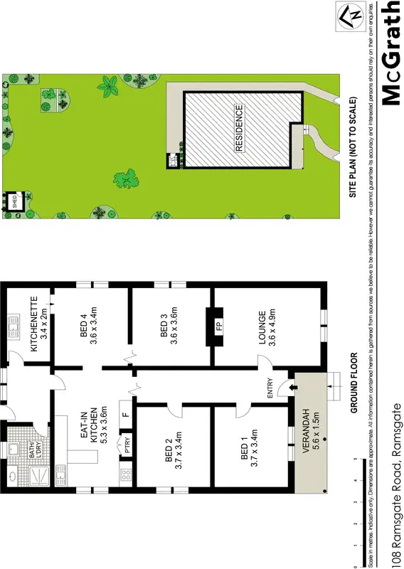 Floorplan of Homely house listing, 108 Ramsgate Road, Ramsgate NSW 2217