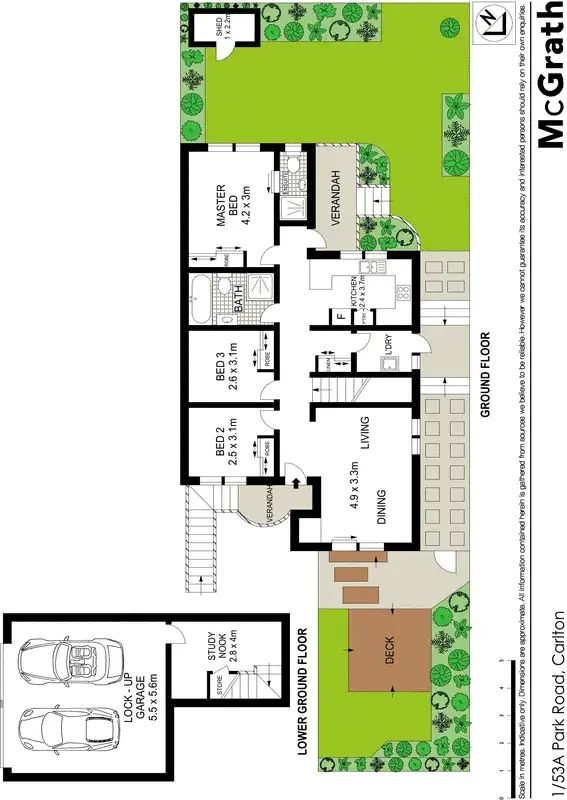 Floorplan of Homely townhouse listing, 1/53A Park Road, Carlton NSW 2218