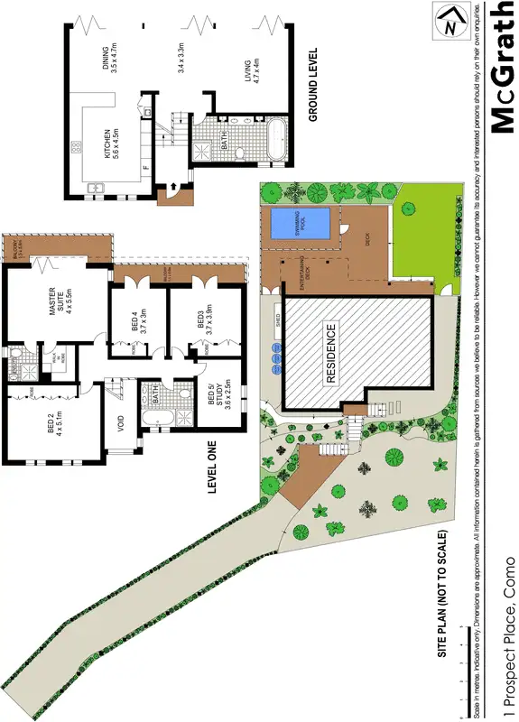 Floorplan of Homely house listing, 1 Prospect Place, Como NSW 2226