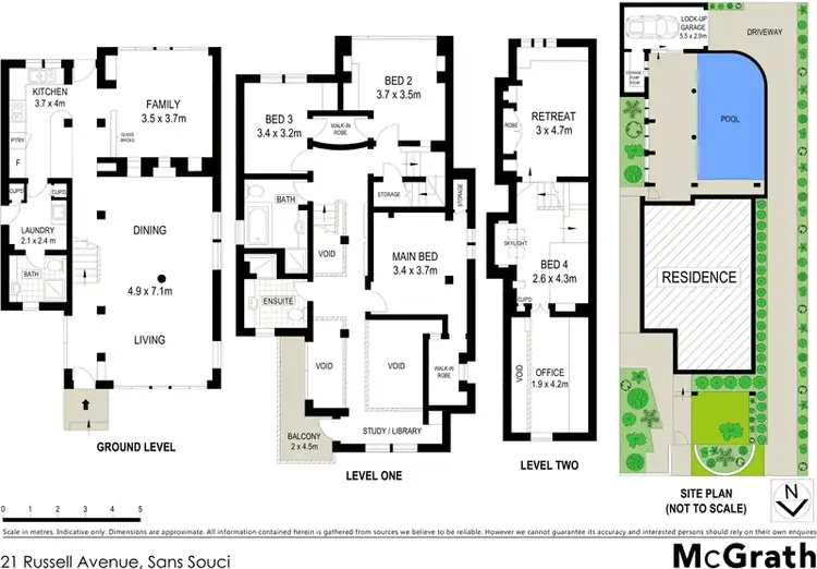Floorplan of Homely house listing, 21 Russell Avenue, Sans Souci NSW 2219