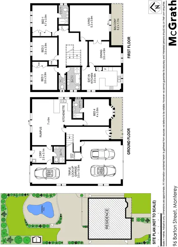 Floorplan of Homely house listing, 96 Barton Street, Monterey NSW 2217