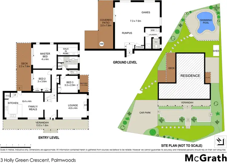 Floorplan of Homely house listing, 3 Holly Green Crescent, Palmwoods QLD 4555