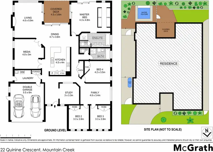 Floorplan of Homely house listing, 22 Quinine Crescent, Mountain Creek QLD 4557