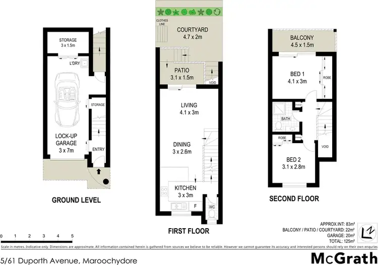 Floorplan of Homely townhouse listing, 5/61 Duporth Avenue, Maroochydore QLD 4558