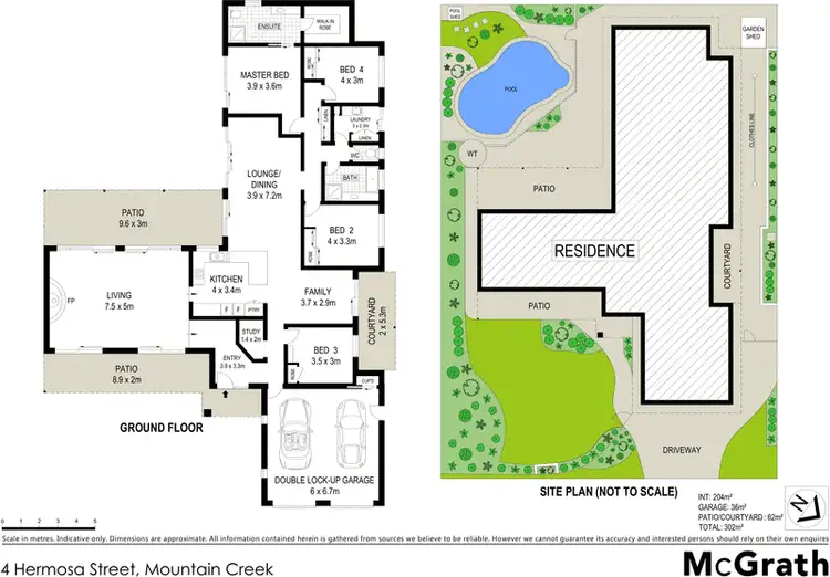Floorplan of Homely house listing, 4 Hermosa Street, Mountain Creek QLD 4557