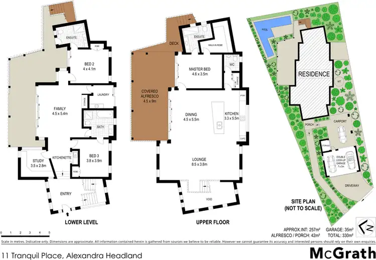 Floorplan of Homely house listing, 11 Tranquil Place, Alexandra Headland QLD 4572