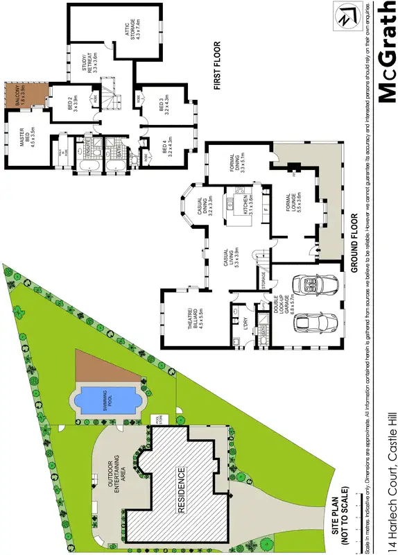Floorplan of Homely house listing, 14 Harlech Court, Castle Hill NSW 2154