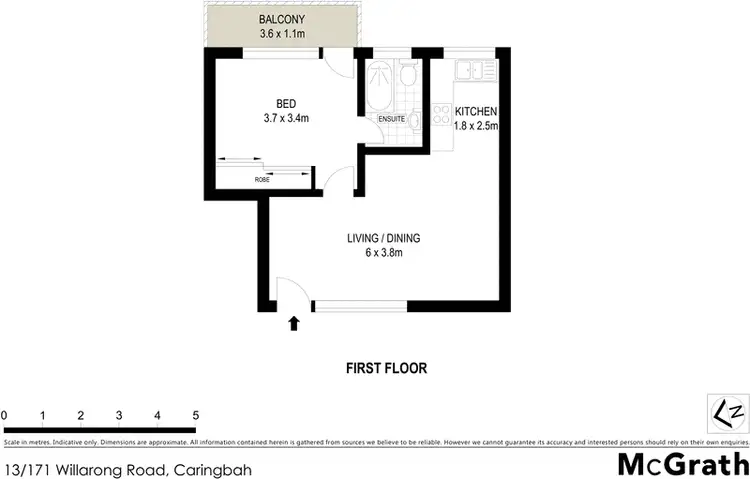 Floorplan of Homely apartment listing, 13/171 Willarong Road, Caringbah NSW 2229