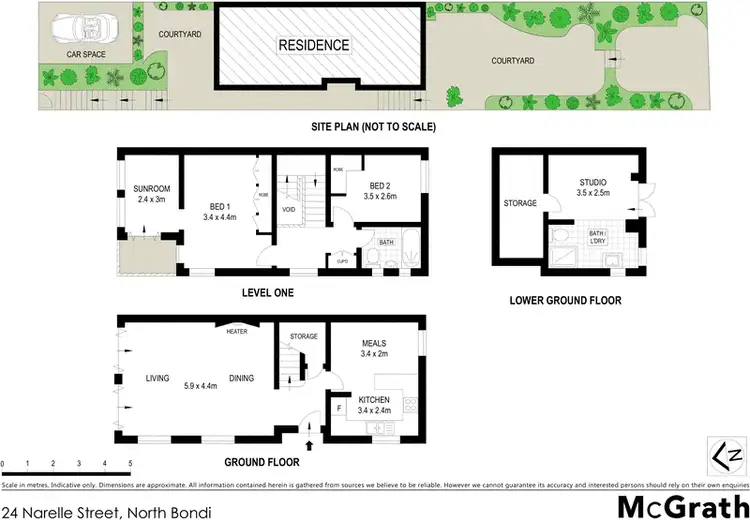 Floorplan of Homely house listing, 24 Narelle Street, North Bondi NSW 2026