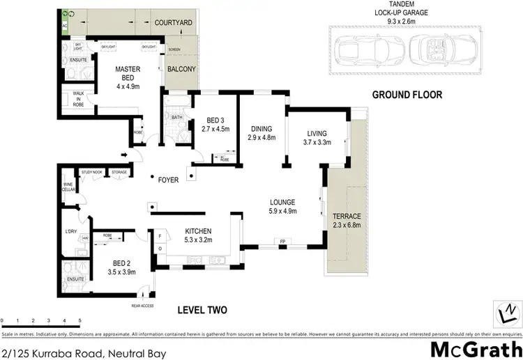 Floorplan of Homely apartment listing, 2/125 Kurraba Road, Neutral Bay NSW 2089