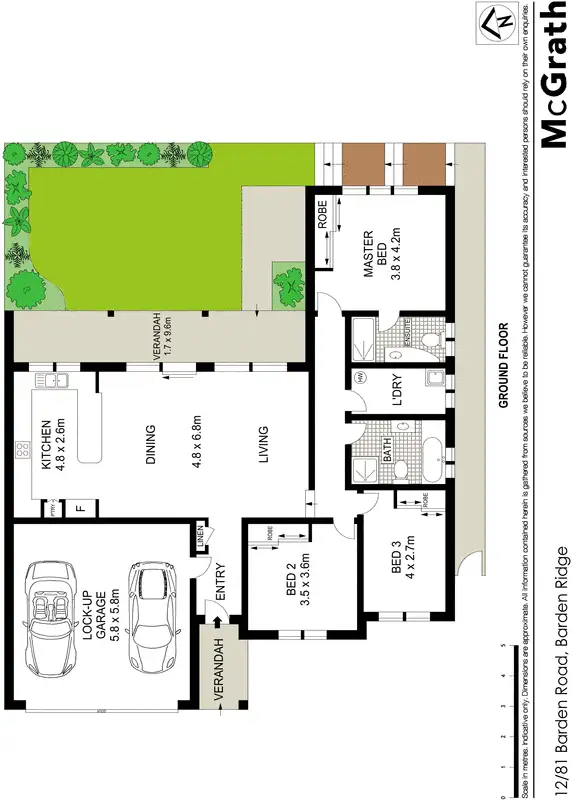 Floorplan of Homely apartment listing, 12/81 Barden Road, Barden Ridge NSW 2234