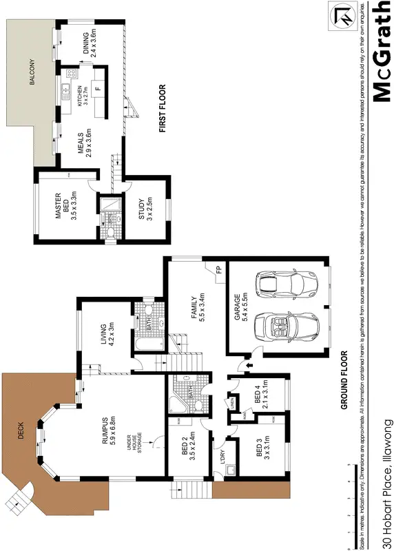 Floorplan of Homely house listing, 30 Hobart Place, Illawong NSW 2234