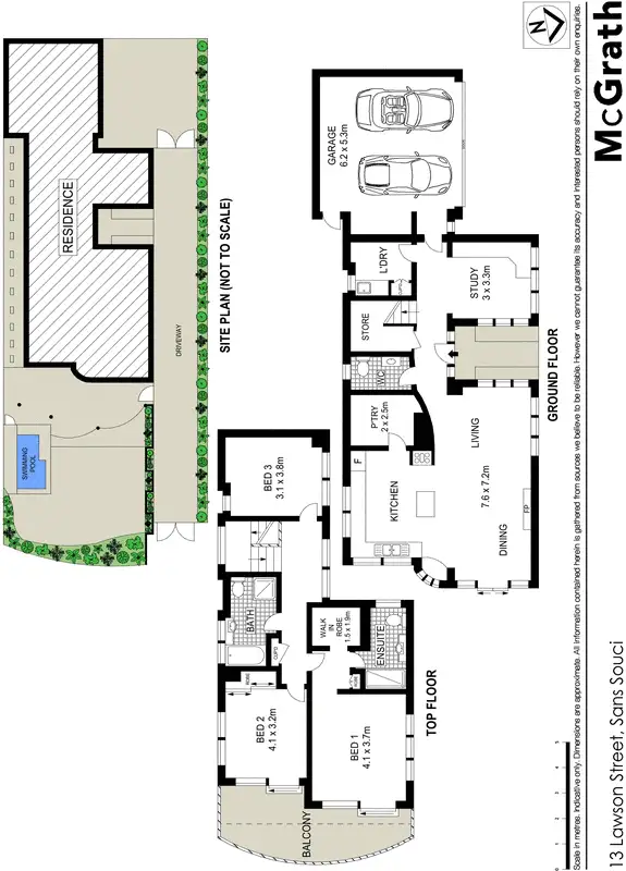Floorplan of Homely house listing, 13 Lawson Street, Sans Souci NSW 2219