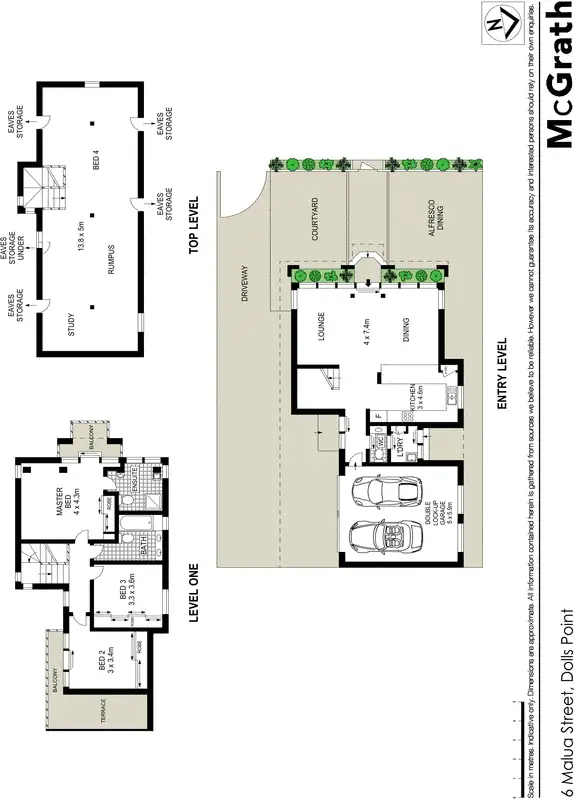 Floorplan of Homely house listing, 6 Malua Street, Dolls Point NSW 2219
