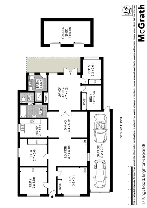 Floorplan of Homely house listing, 17 Kings Road, Brighton-le-sands NSW 2216