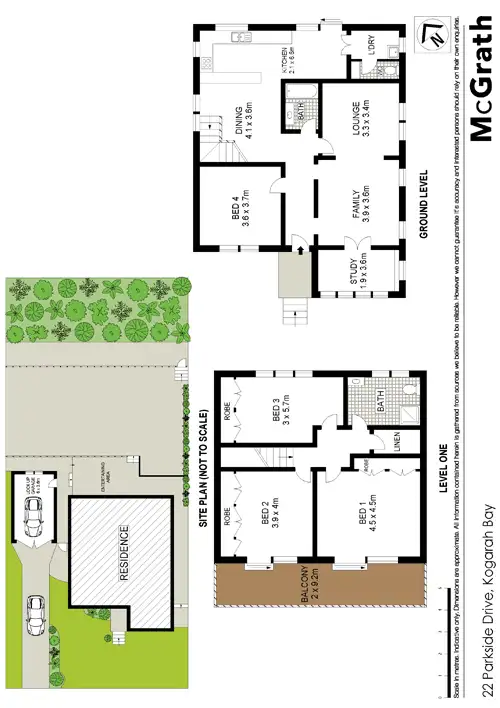 Floorplan of Homely house listing, 22 Parkside Drive, Kogarah Bay NSW 2217