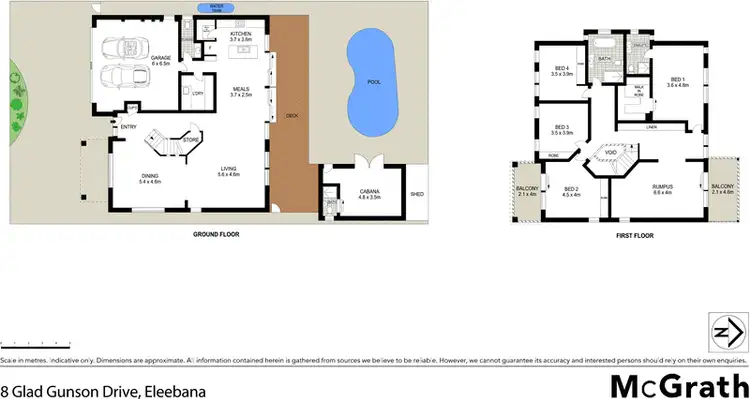 Floorplan of Homely house listing, 8 Glad Gunson Drive, Eleebana NSW 2282