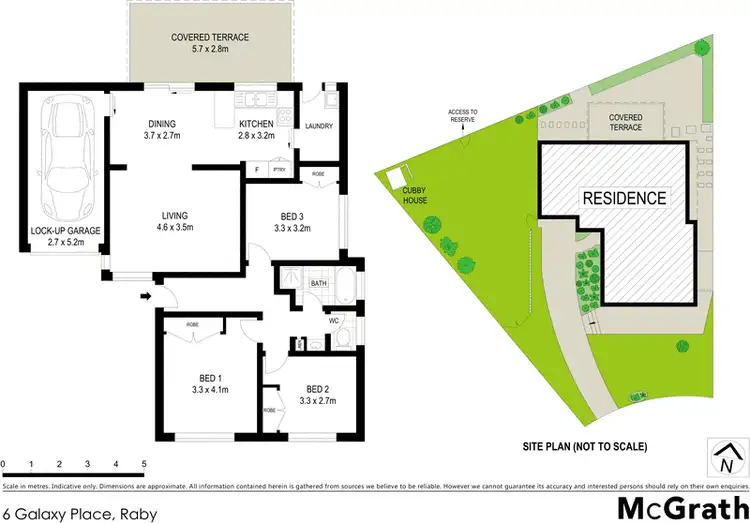 Floorplan of Homely house listing, 6 Galaxy Place, Raby NSW 2566