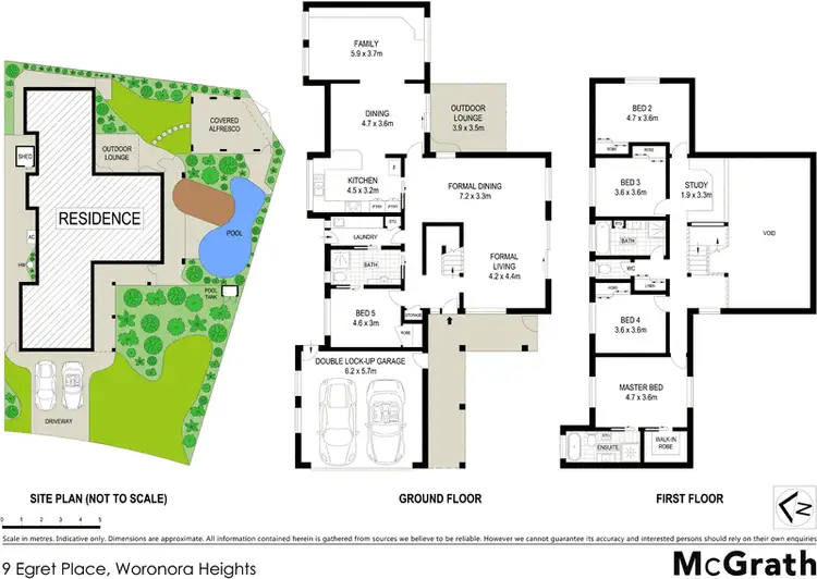Floorplan of Homely house listing, 9 Egret Place, Woronora Heights NSW 2233