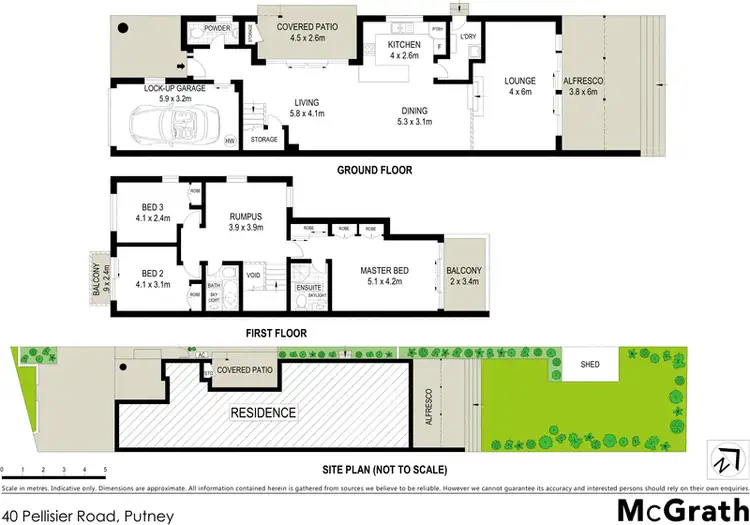 Floorplan of Homely house listing, 40 Pellisier Road, Putney NSW 2112
