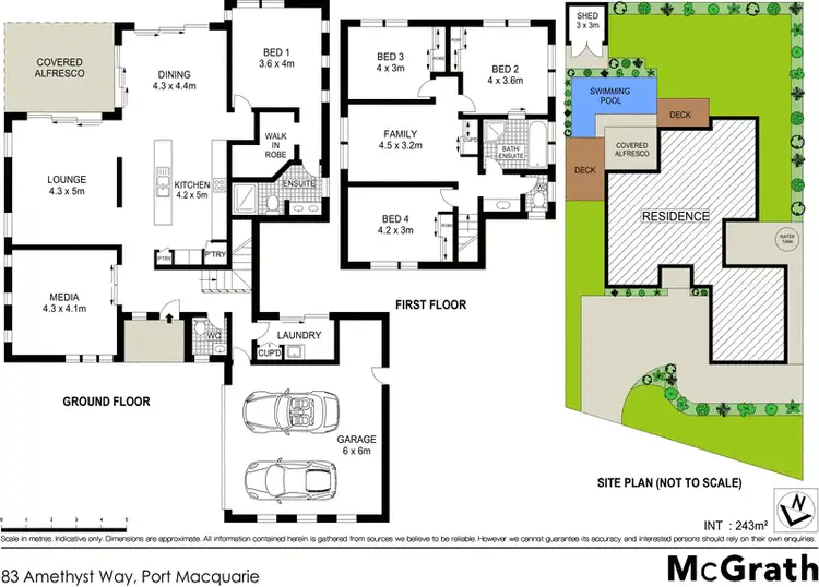 Floorplan of Homely house listing, 83 Amethyst Way, Port Macquarie NSW 2444