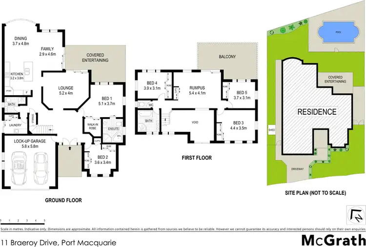 Floorplan of Homely house listing, 11 Braeroy Drive, Port Macquarie NSW 2444