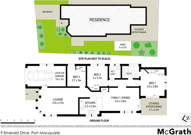 Floorplan of Homely house listing, 9 Emerald Drive, Port Macquarie NSW 2444