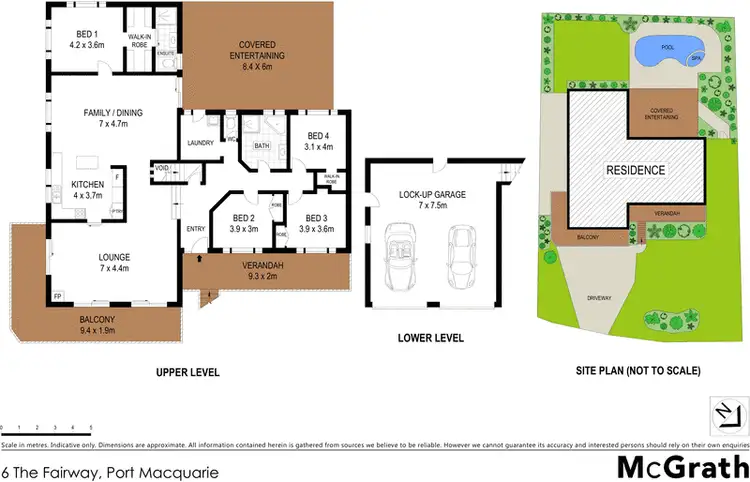 Floorplan of Homely house listing, 6 The Fairway, Port Macquarie NSW 2444
