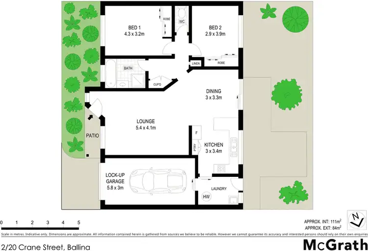 Floorplan of Homely villa listing, 2/20 Crane Street, Ballina NSW 2478