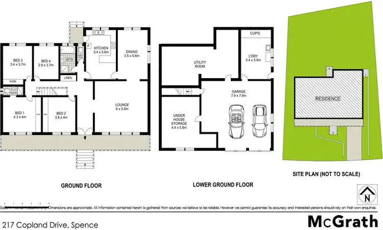 Floorplan of Homely house listing, 217 Copland Drive, Spence ACT 2615