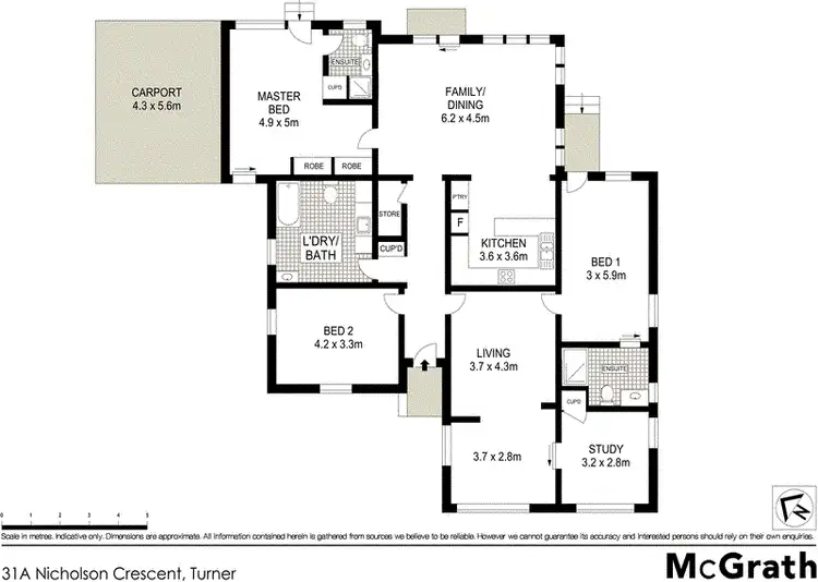 Floorplan of Homely house listing, 31A Nicholson Crescent, Turner ACT 2612