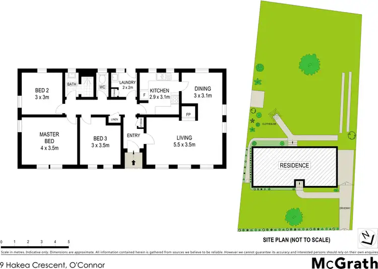 Floorplan of Homely house listing, 9 Hakea Crescent, O'connor ACT 2602