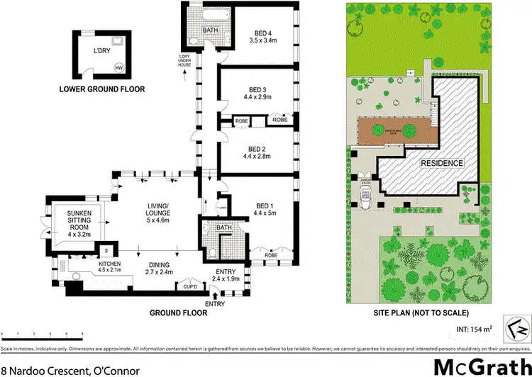 Floorplan of Homely house listing, 8 Nardoo Crescent, O'connor ACT 2602