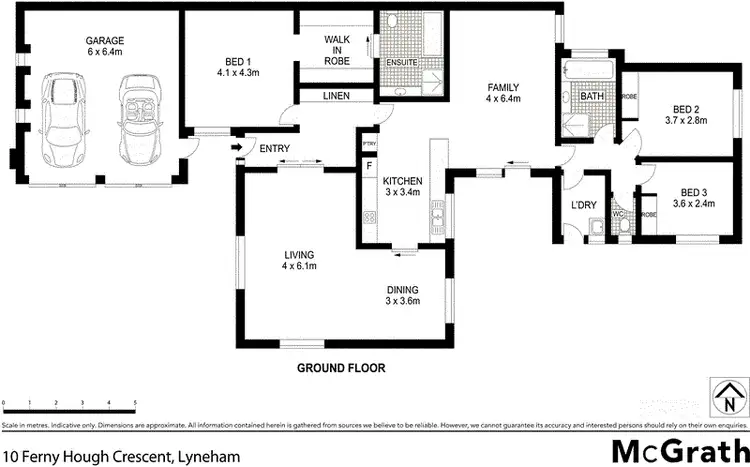 Floorplan of Homely house listing, 10 Fernyhough Crescent, Lyneham ACT 2602