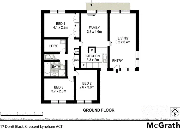 Floorplan of Homely house listing, 17 Dorrit Black Crescent, Lyneham ACT 2602