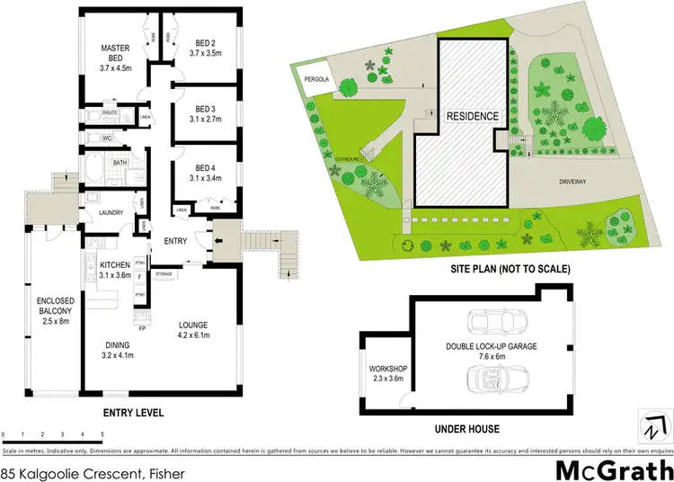 Floorplan of Homely house listing, 85 Kalgoorlie Crescent, Fisher ACT 2611