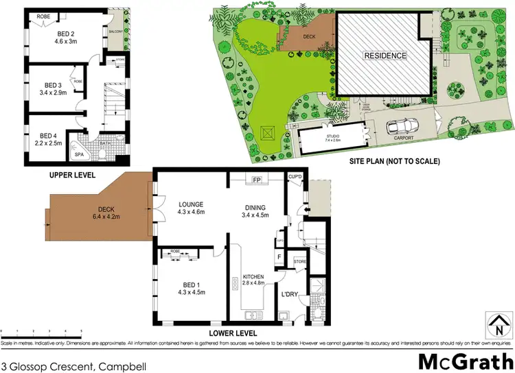 Floorplan of Homely house listing, 3 Glossop Crescent, Campbell ACT 2612